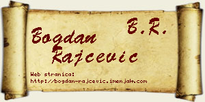 Bogdan Rajčević vizit kartica